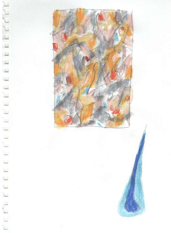 Skizzenblatt zu "Medi"